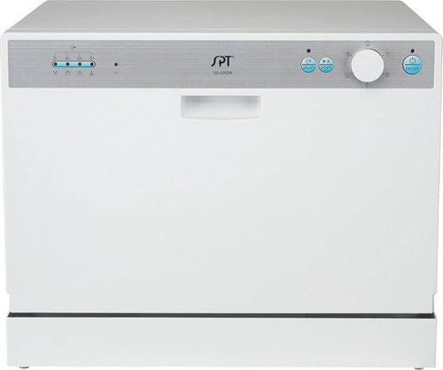 SPT - 22" Countertop Dishwasher - White-Front_Standard 