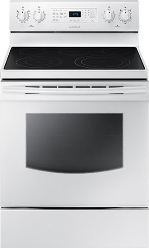  Samsung - 5.9 Cu. Ft. Self-Cleaning Freestanding Electric Convection Range - White