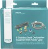 Smart Choice - Dishwasher Water Line and Power Cord Kit - Silver-Front_Standard