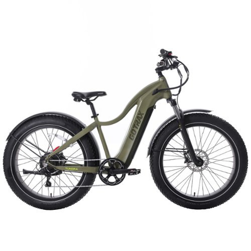 GoTrax - Tundra Step Over eBike w/ 43 mile Max Operating Range and 20 MPH Max Speed - Green-Front_Standard 