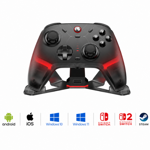 GameSir - Cyclone 2 Wireless Gaming Controller for Switch, PC, iOS, Andriod, and Steam - Shadow Black