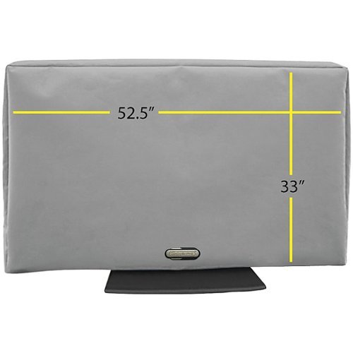 Solaire - SOL 55G Outdoor TV Cover (52.5"–60") - Gray