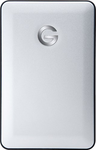  G-Technology - mobile 1TB External USB 3.0 Portable Hard Drive - Silver