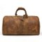 Steel Horse Leather - The Bjarke Weekender | Handcrafted Leather Duffle Bag - Brown-Front_Standard