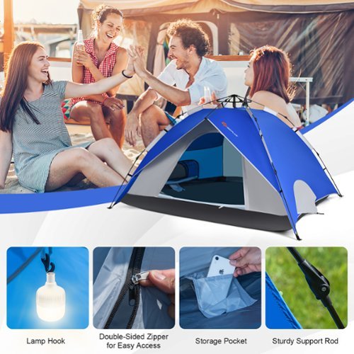 Costway Person Instant Pop up Camping Tent in Double Layer