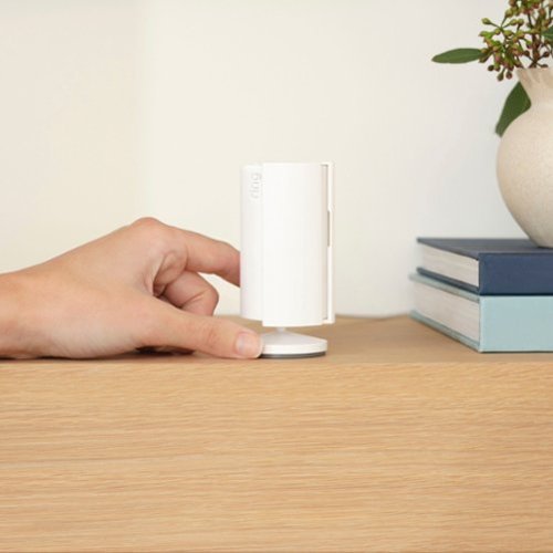 Ring Essential Security Set with Battery Doorbell Plus and Indoor Cam - Satin Nickel and White GLOBAL SHIPPING