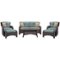 Hanover - Strathmere Series Seating Set (6-Piece) - Ocean Blue-Front_Standard