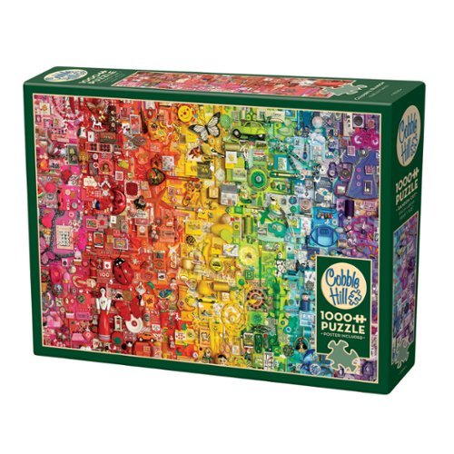 Outset Media - Outset Media: 1000 Piece Puzzle: Colourful Rainbow - Reference Poster Included