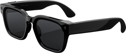 Meta - Fury - Smart AI glasses—Meta AI, 12MP Camera, Live Translate — 8+ Hour Battery — Polarized Grey Lenses - Classic Black