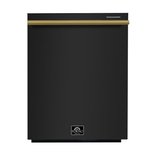Forno Appliances - Pozzo 24" Top Control Built-In Stainless Steel Tub Dishwasher with 3rd Rack and 49dBA - Black
