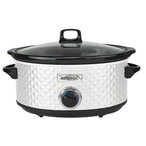 Brentwood - Select 7 Quart Slow Cooker - White-Front_Standard 