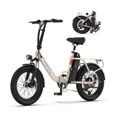 5th Wheel - TIDE 2 Foldable Utility eBike w/ 45 mi Max Operating Range & 20 mph Max Speed - White-Front_Standard 