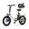 5th Wheel - TIDE 2 Foldable Utility eBike w/ 45 mi Max Operating Range & 20 mph Max Speed - White-Front_Standard