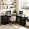 Aheaplus - L Shaped Desk with Charging Station, 60'' Computer Desk Workstation with File Cabinet and Drawers for Home & Office - Black-Front_Standard