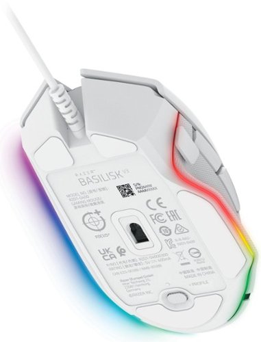 Razer Basilisk V3 Optical Gaming Mouse with Chroma RBG Lighting - Wired - White BUY IN EUROPE