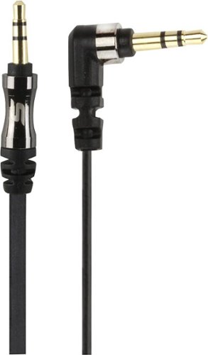  Scosche - flatOUT 3' Auxiliary Audio Cable - Black