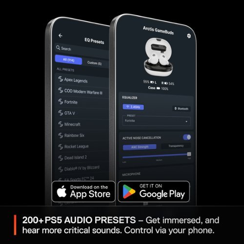 SteelSeries Arctis GameBuds True Wireless Noise Cancelling Gaming Earbuds for PS5, PS4, PC, Switch, ROG Ally, Steam Deck - White GLOBAL SHIPPING