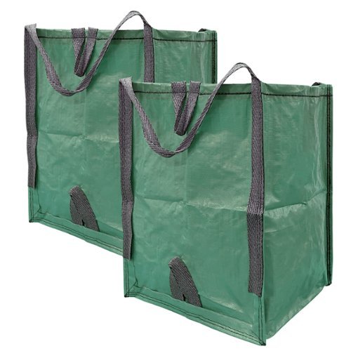 Improvements by Z-EDGE Heavy Duty Home and Yard Bags - 2-pack - Green-Front_Standard 