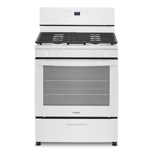 Whirlpool - 5.1 Cu. Ft. Freestanding Gas Range with Broiler Drawer - White-Front_Standard 