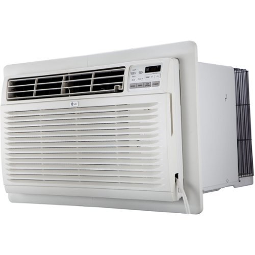 LG - 11,500 BTU 530 Sq. Ft. 230V In Wall Air Conditioner with Remote - White-Front_Standard 