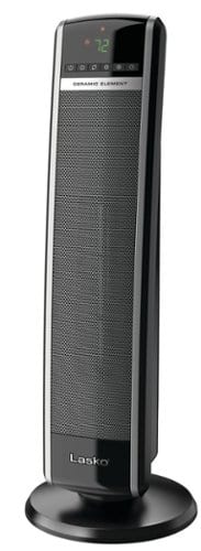 Lasko Digital Ceramic Tower Heater with Remote Control - Black