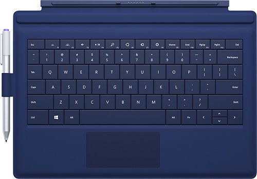  Microsoft - Type Cover for Surface Pro 3 - Blue