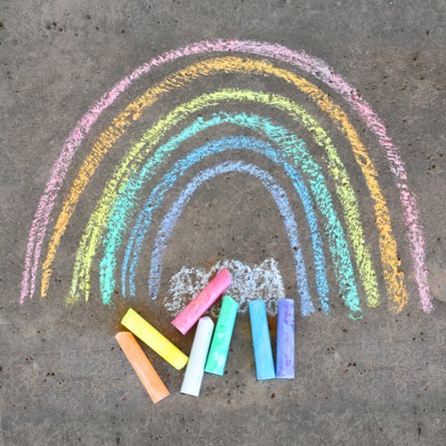 Salus Brands, LLC CocoNut Outdoor: Ray Dunn Jumbo Sidewalk Chalk 2 Pack - 40 Pcs, Non-Toxic, Washable Coors, 2 Buckets GLOBAL SHIPPING
