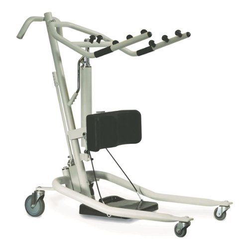 Invacare - Sit-to-Stand Patient Lift, Hydraulic Stand Assist Lift Aid for Patient with 350lb Capacity - White-Front_Standard 