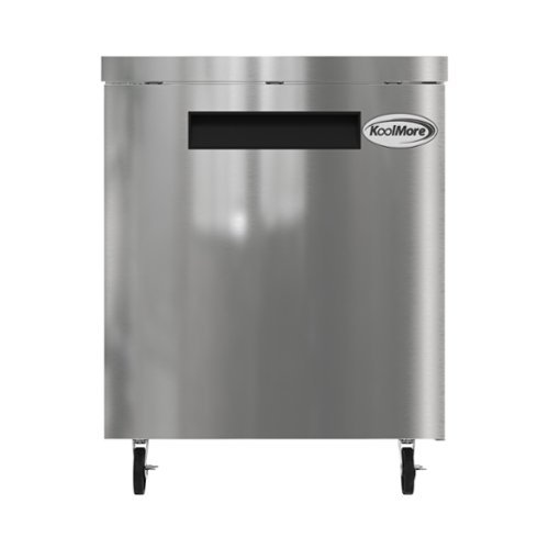 Koolmore - 27 in. One Door Commercial Undercounter Refrigerator 5 cu. ft. in Stainless-Steel (KM-UCR-1DSS) - Stainless Steel-Front_Standard 