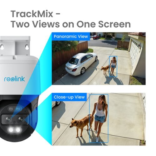Reolink 8 - Channel, 4 - Bullet 1 - Pan Tilt Auto Track Camera Indoor/Outdoor 4K+ 12MP PoE 2TB NVR Security Surveillance System - White WORLDWIDE DELIVERY