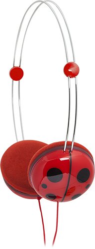  iFrogz - Animatone Over-the-Ear Ladybug Headphones - Red