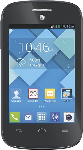  AT&amp;T Prepaid - Alcatel C1 4G No-Contract Cell Phone - Gray