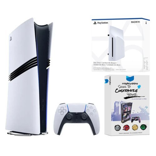 PlayStation 5 Pro Digital Bundle with Disc Drive and MightySkins
