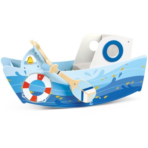 Hape - Hape: Captains Rocking Boat - Wooden Ride-On Seat Chair Rocker, Ages 1+