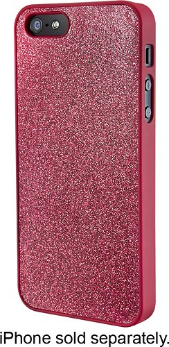  Dynex™ - Glitter Case for Apple® iPhone® 5 and 5s - Pink
