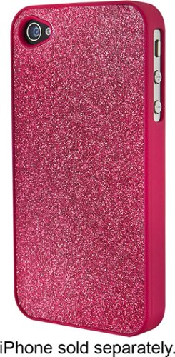  Dynex™ - Glitter Case for Apple® iPhone® 4 and 4S - Pink