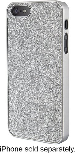  Dynex™ - Glitter Case for Apple® iPhone® 5s - Silver