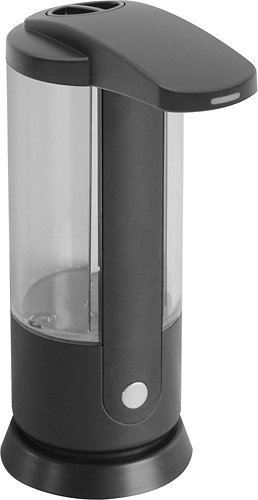  Trademark Home - Touchless Automatic Liquid Soap Dispenser - Black/Clear