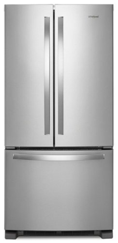 Whirlpool - 22 cu. ft. French Door Refrigerator with Humidity-Controlled Crispers - Stainless Steel-Front_Standard 