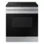 Front. Samsung - Bespoke 6.3 Cu. Ft. Slide-In Electric Induction Range with Air Fry - Stainless Steel.