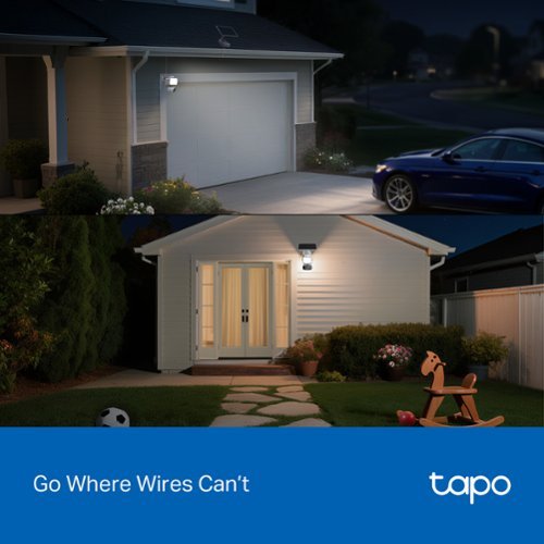 TP-Link Tapo Floodlight and Wireless Pan-Tilt Security 2K QHD Camera, 360° Coverage, with Solar - No Monthly Fees - White BUY IN AUSTRALIA