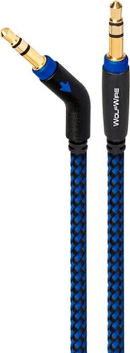  AudioQuest - WolfWire 3' 3.5mm Stereo Audio Cable - Black/Blue