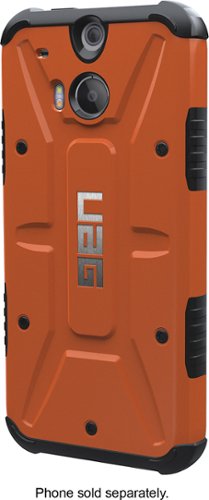  Urban Armor Gear - Composite Case for HTC One (M8) Cell Phones - Rust/Black
