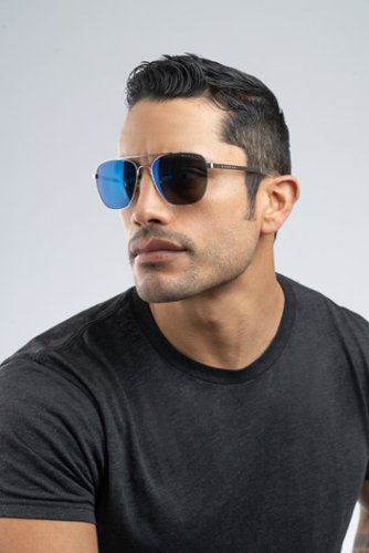 GUNNAR Mustang Computer Glasses with Blue Light Reduction, Sun Lenses - Chrome GLOBAL SHIPPING