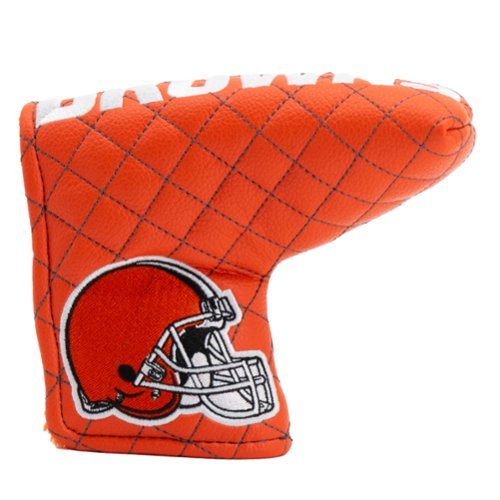 Team Golf - Cleveland Browns Quilted Blade Putter Cover - Multicolor-Front_Standard 