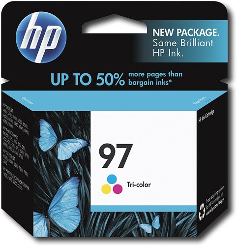  HP - 97 Standard Capacity - Color (Cyan, Magenta, Yellow) Ink Cartridge - Cyan/Magenta/Yellow