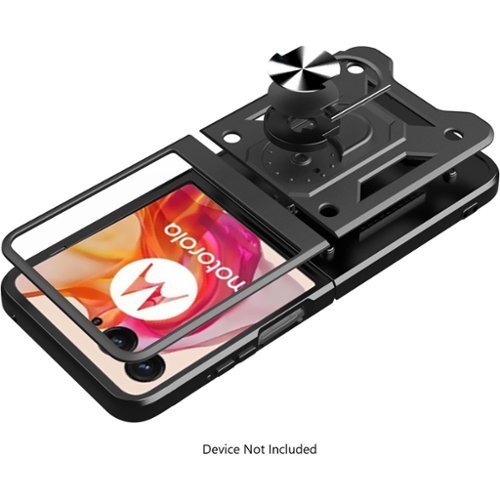 SaharaCase Raider Series Kickstand Case for Motorola Razr+ (2024) - Scorpion Black GLOBAL SHIPPING