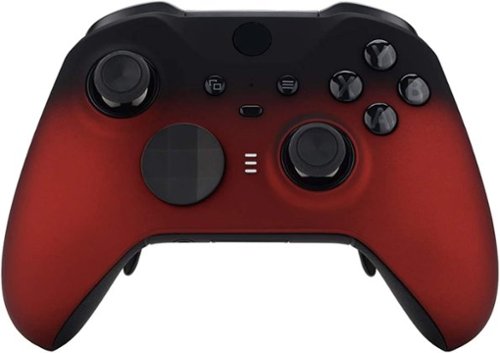 Custom Controllerzz - Custom Elite Series 2 Wireless Controller for Xbox Series X, Xbox Series S, Xbox One - Red & Black Fade-Front_Standard 