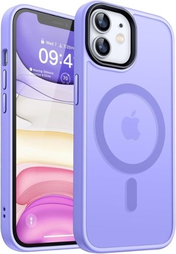 Entronix - Magnetic Case for iPhone 11 - Translucent Frosted Matte Finish - Purple-Front_Standard 