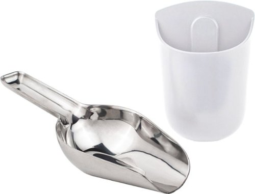 GE Profile - Stainless Steel Ice Scoop and Holder for Opal Ice Makers - Stone White